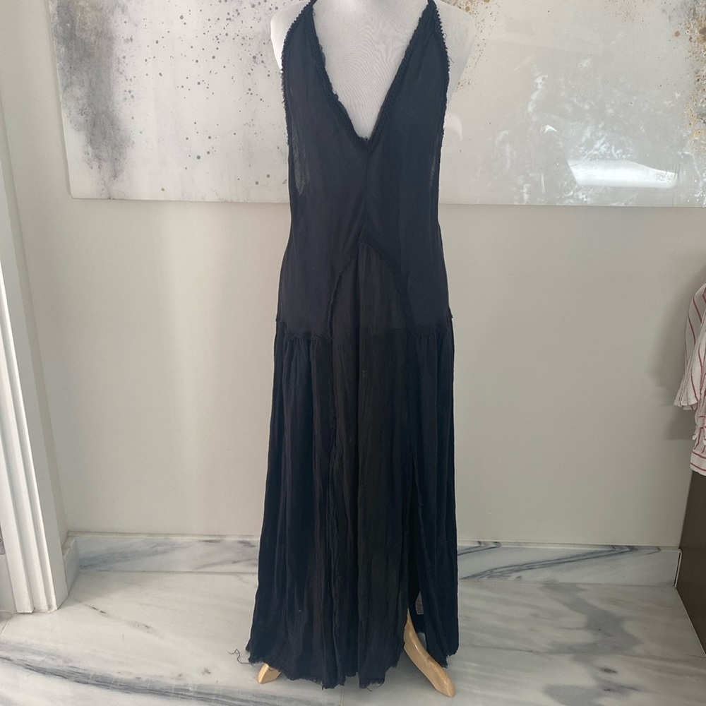 Free people Sheer black dress XS